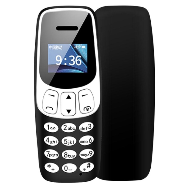 MTK Verdens Mindste Mini Mobiltelefon Bluetooth-telefon Mp3-afspiller Med V Black
