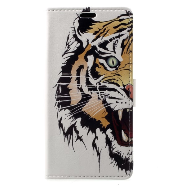 MTK Sony Xperia Xz1 Wallet Stand Phone Case - Tiger