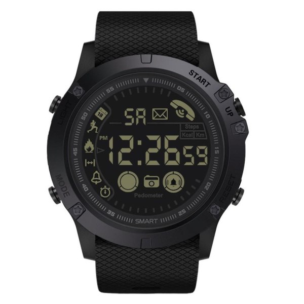 MTK Smart Watch 24-timers Activity Tracker 30m Vandtæt Til Apple / Black