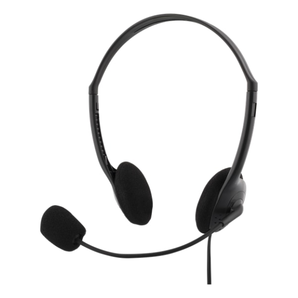 Deltaco Stereo Headset, 30 Mm Element, 32 Ohm, 3,5 Minitele, 2m Black