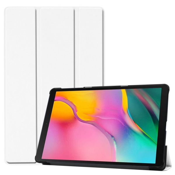 MTK Tri-fold Stand Case Til Samsung Galaxy Tab A 10.1 (2019) - Hvid White