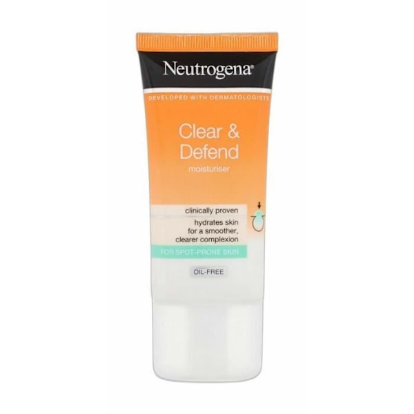 Neutrogena Clear & Defend Moisturizing Cream - 50Ml - För Problematisk Hud Med Akne