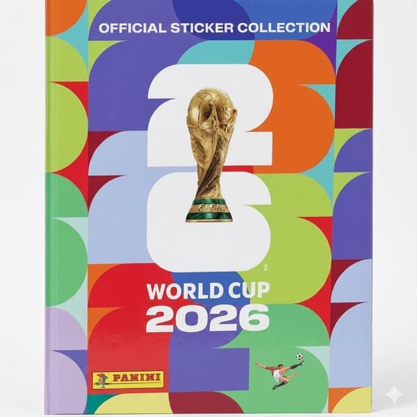 Panini 2026 FIFA World Cup offisielle album | Enkelt blankt samlealbum, offisielt mesterskapstemaalbum for 2026 World Cup Album