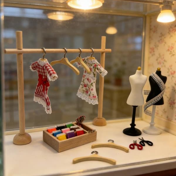 1 sett 1:12 dukkehus miniatyr kjoleformsett utstillingsdukke torso C
