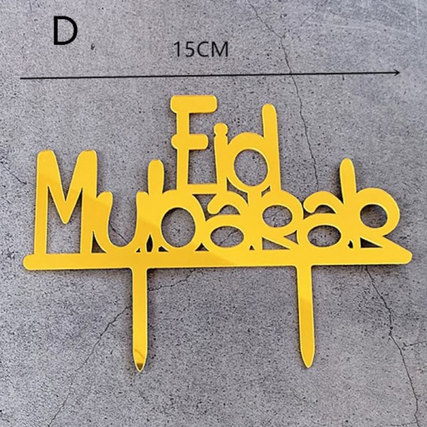 Eid Mubarak Cake Topper Party Ramadan Decor Cupcake Musl