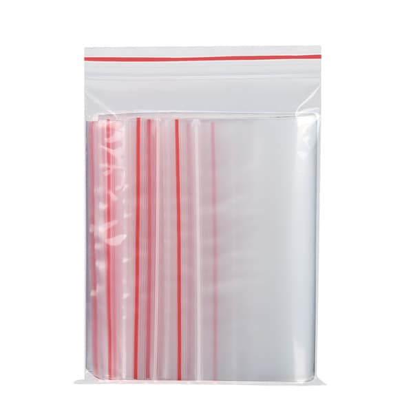 Plastikpose med lynlås (4 x 6 cm) x 100 | Genlukkelige lynlåsposer | Lynlåspose | Genlukkelige plastikposer | Emballageposer