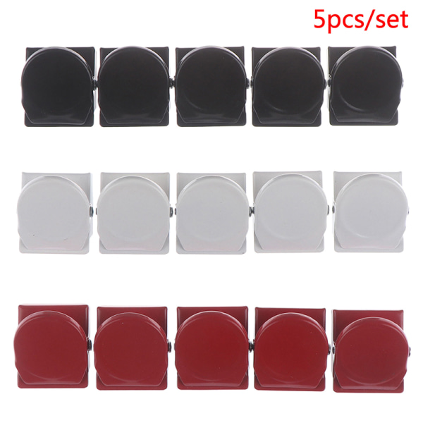 5pcs Magnetic Clips Memo Note Clip For Fridge Wall Refrigerator Black