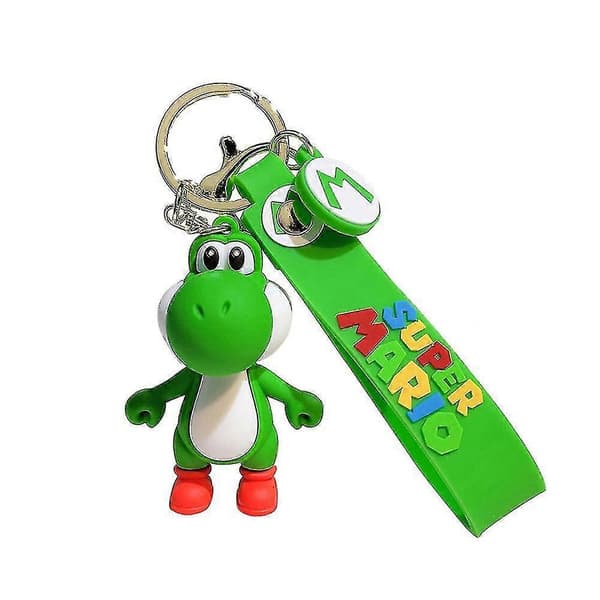 Super Mario Brothers-inspirert nøkkelring - Tegneserie Anime Mario Yoshi Nøkkelring Anheng Veske Sjarm Gaver til Voksne Barn Fans