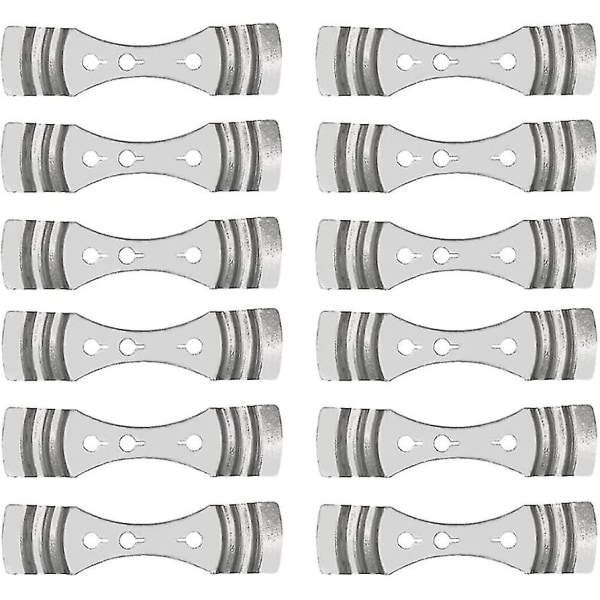 Ljusveke-centreringsanordningar Ljuskärna hållare Metall Ljusveke hållare klämma Centreringsanordning 3 hål Ljustillverkningsverktyg För handgjorda DIY-ljus 12 st