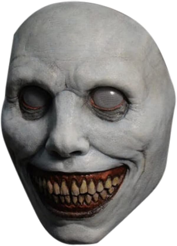 Skummel Halloween-maske for voksne - Smilende demoner, skrekkmasker Cosplay skumle Halloween-kostyme rekvisitter for Halloween-fest karneval Cosplay (