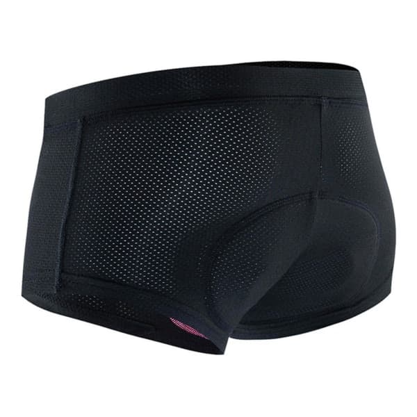 Sykkelshorts for kvinner med sportsmønster, tettsittende sykkelshorts, svart, XL