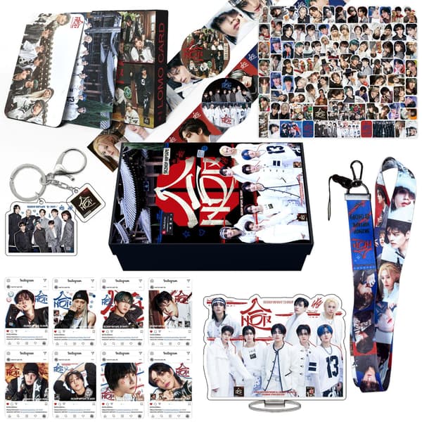 [RM]STRAY KIDS Offisiell Merch - Hyunjin Nøkkelring, Kort & Klistremerker Sett | For Samlere og STAY