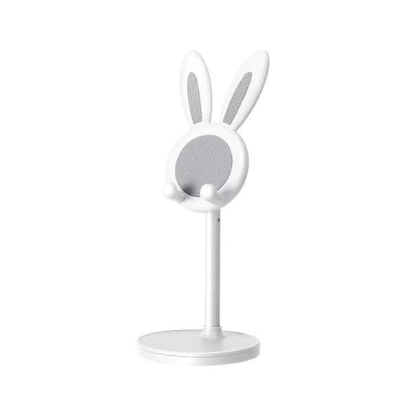 Justerbar telefonholder med tegneseriekanin til iPhone, iPad og Samsung smartphones