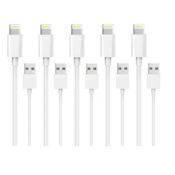 Best Trade 5 Pack 1m Lightning-oplader Iphone 14/13/12/11/ Xs/max/x/8/7/6