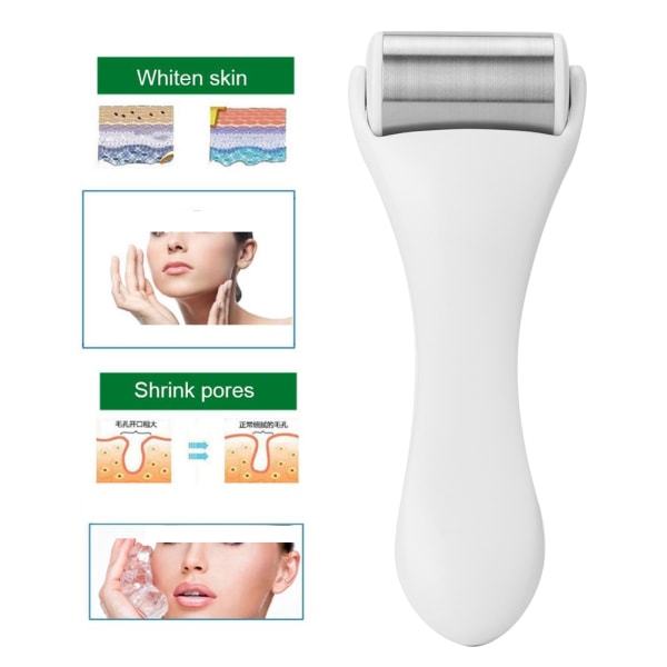 Handheld Ice Roller Massager Anti Wrinkle Firming Face Body White