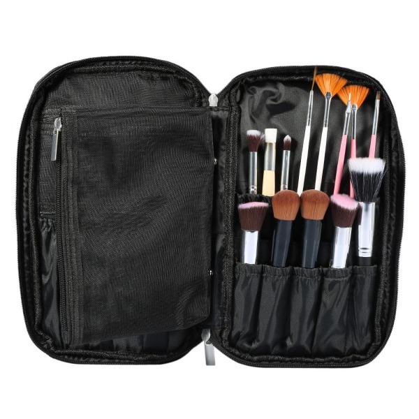 Professional Makeup Brushes Bag Holder Toiletry Organizer Co Black