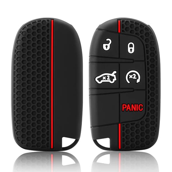 Silikon Bilnøkkel Deksel Etui For Jeep Renegade Compass Grand Cherokee for Chrysler 300C Wrangler Dodge Biltilbehør