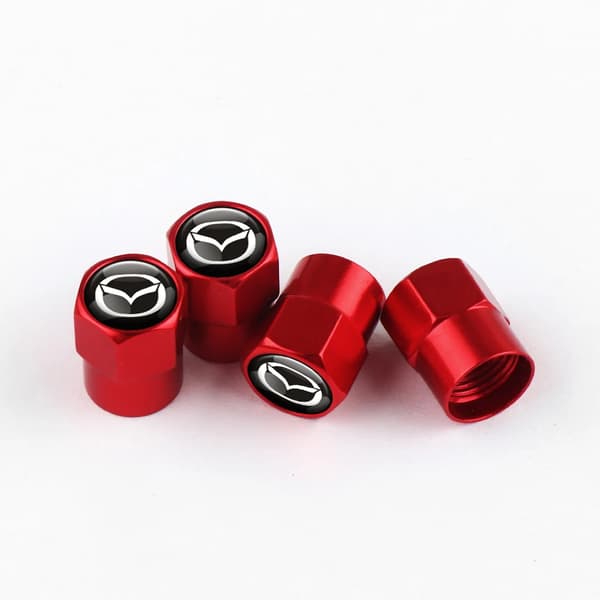 4 stk./sæt Metal Dækventilhætter til Mazda 3 Bk 6 Gh CX-5 CX30 MX-5 2 5 CX-3 GJ GL CX-8 MS RX-8 626 Miata Speed 6 MX-5 CX30