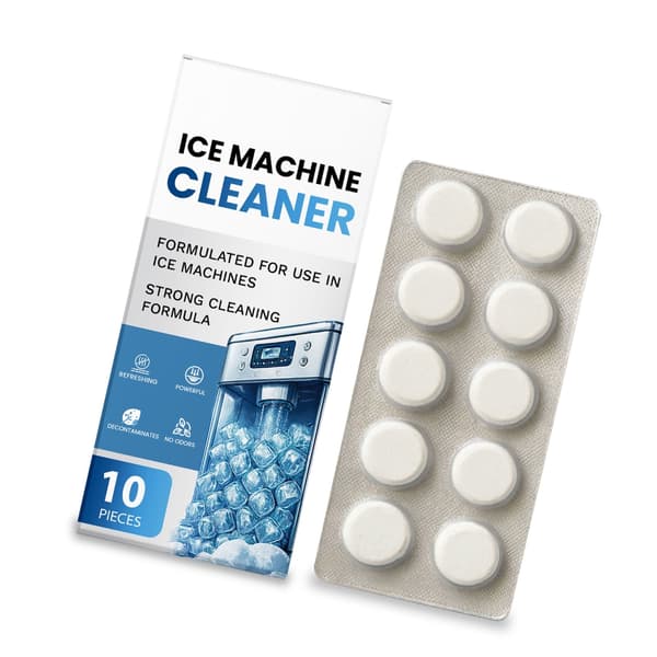 10 stk. Afkalkningstabletter til ismaskine Eliminerer lugt og vedligeholder en ren ismaskine