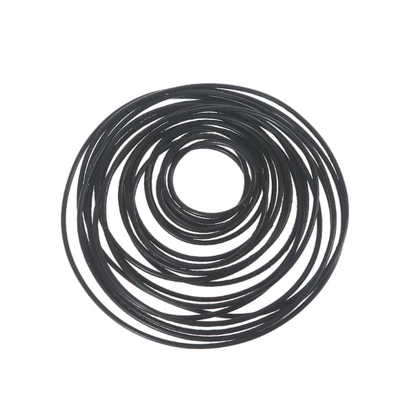 20 stk 1 mm Gummitransportør girrem Silikonstropp gjør-det-selv-leker Lange deler (25-80 mm)