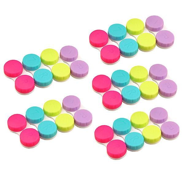 20 stk Invisisox Linseetui Linseorganisator Øyelinseboks Linsebeholder Bærbar Linseboks