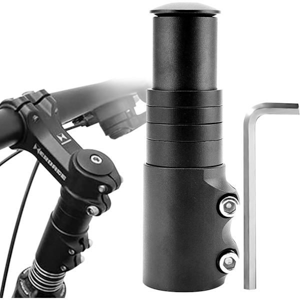 Styrstamshöjare för mountainbike, justerbar styrstamförlängare, cykelstamförlängning i aluminiumlegering