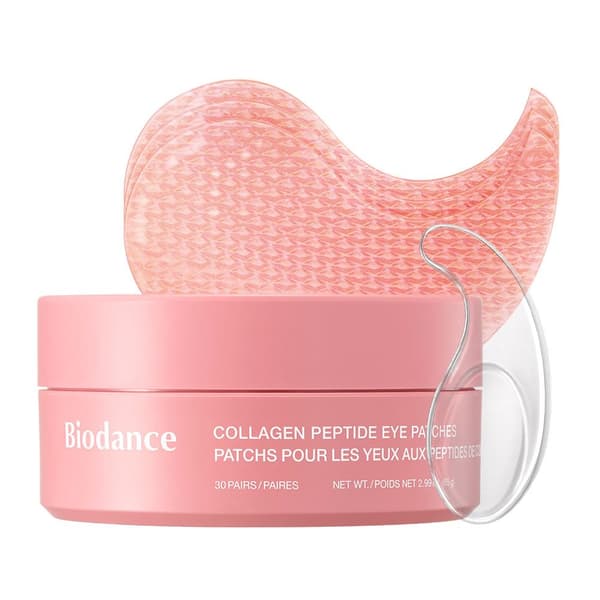 BIODANCE Collagen Peptid Øjenlapper, Anti-rynke & Smilerynke Lapper til Ansigtet, Under Øjenmaske til Fine Linjer & Øjenposer, Rejseartikler & Selvple