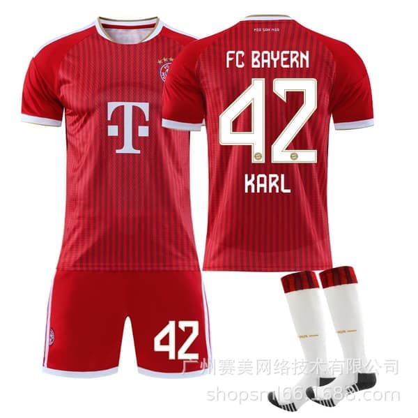 25-26 Bayern München Barn Voksen Fotballdrakt Nr. 17 Olise 24