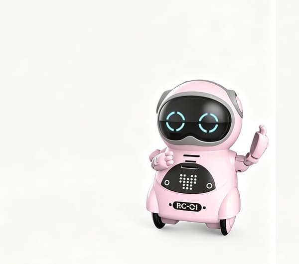 Emo Robotlegetøj, AI-ledsager til voksne, rullende robotkamera med tale, musikdans, stemmeskift, automatisk søvn, teknologientusiastens skrivebordsven