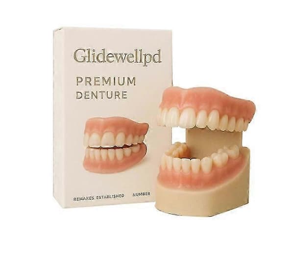 Premium silikongebiss for Glidewellpd Smileasego full munnerstatning komfortabel passform justerbare tannproteser?