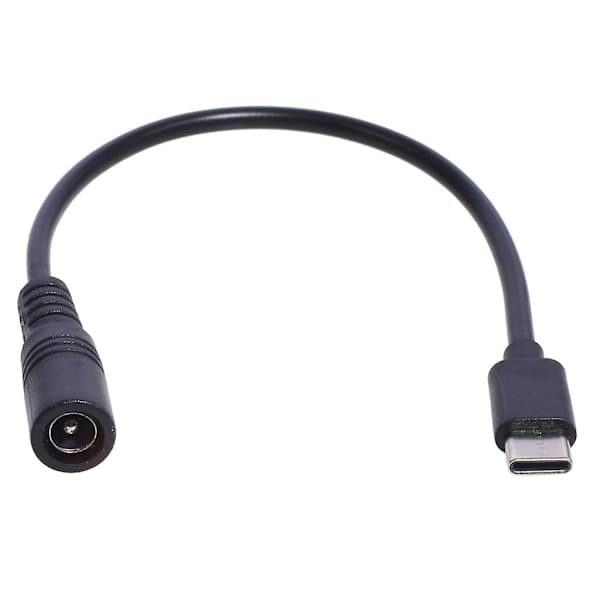 Typ-C - DC-virtajohto 5V DC 5,5 x 2,1 mm Nainen USB C-liittimeen Latauskaapeli