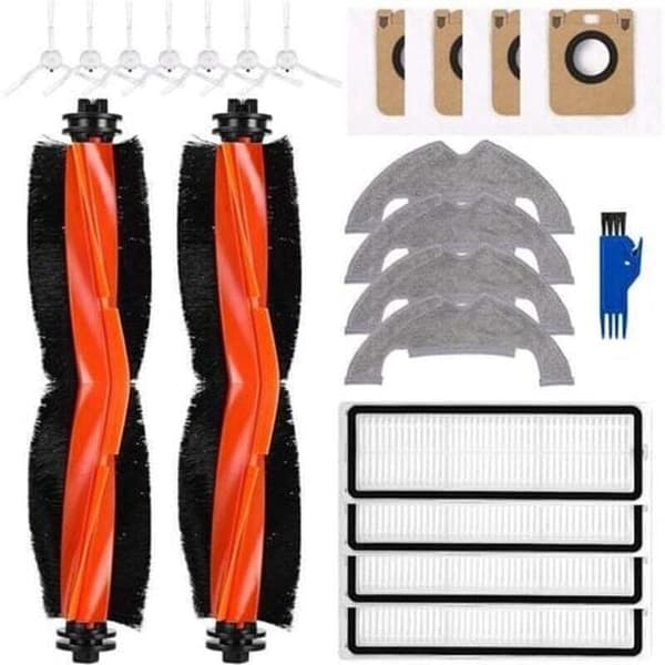 Tilbehørssett for Dreame D10 Plus/D10s Plus/L10 Plus/Z10 Pro Støvsuger, Reservedeler - 2 Hovedbørster, 4 Filtre