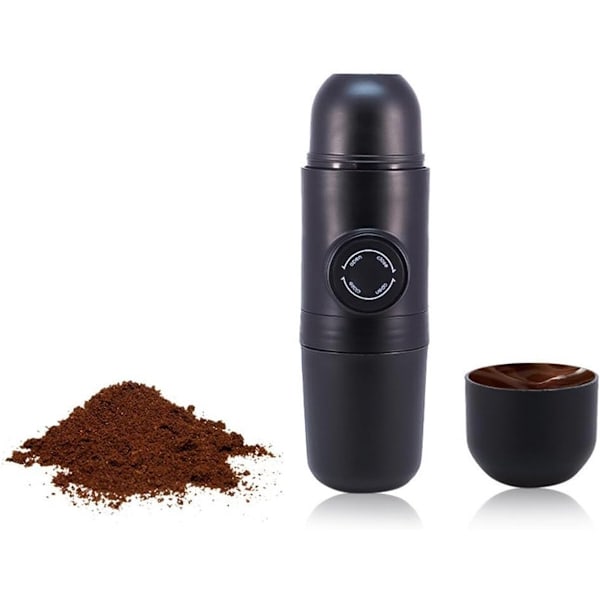 Bærbar manuell kaffemaskin for reise, ideell for utendørs camping