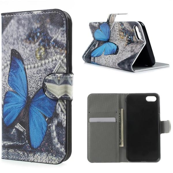 Plånboksfodral Apple Iphone 8 – Blå Fjäril
