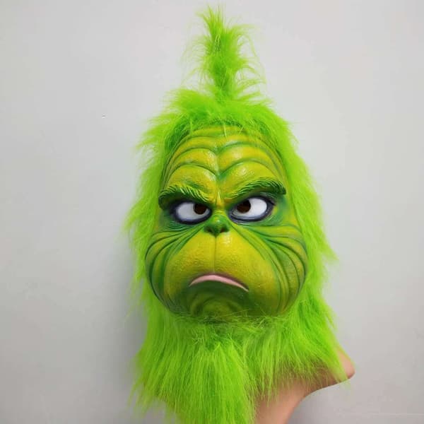 (Söt Grön) Grinch Mask Julmask för Vuxna, Rolig Grön Mask{ROG}