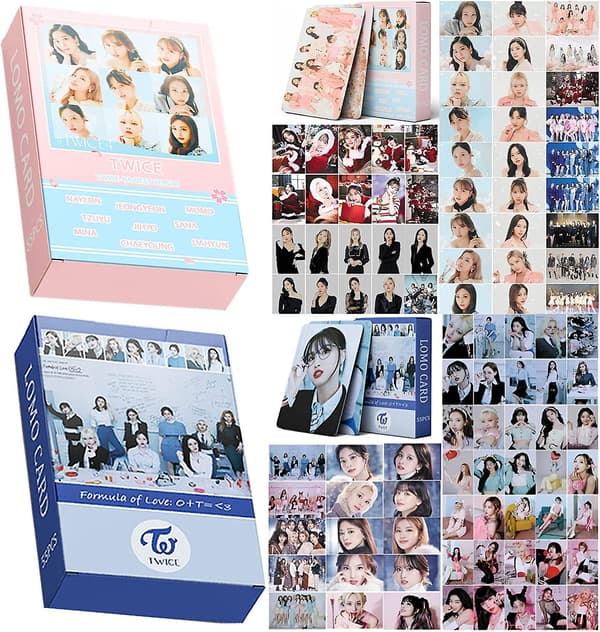 2pakker/110 stk Twice Fotokortsett Formula Of Love + Twice4 Lomo Kort Nytt Album Fotokort Fotokort Twice Merch Gave Til Fans Datter