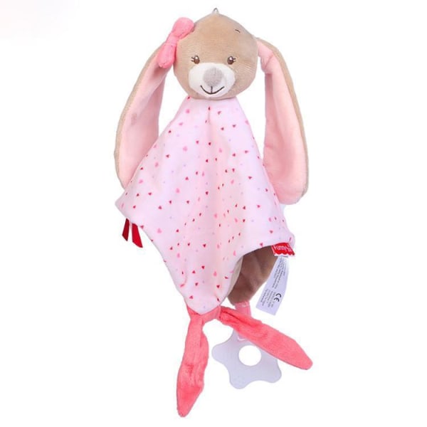 B4B Nyfødt Baby Plys Dukke Blød Trøstende Sove Legetøj Pink One Size