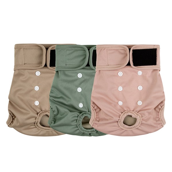 Svanslösa tikskydd, återanvändbara menstruationsskydd för fransk bulldogg, tvättbara hundblöjor
