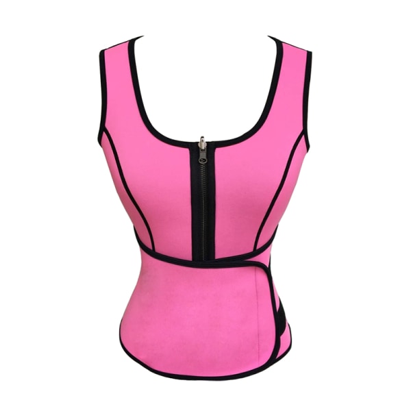Kvinnor Sports Fitness Body Shaperwear Vest Andas Pink 3xl