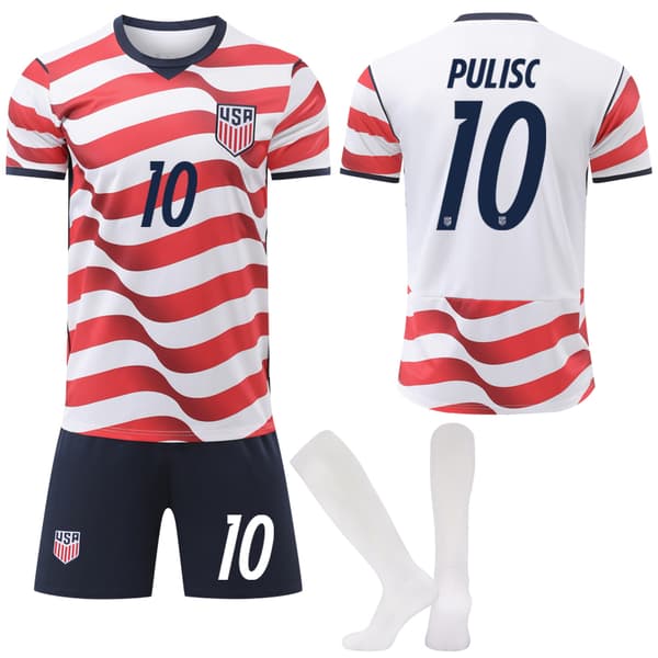 VM 2026 USA landslagets hjemmefotballtrøye nr. 10 PULISIC