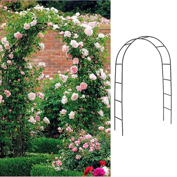 Havedør med espalier til klatreplanter udendørs 2,4 m, havepavillon pergola til bryllup, have, festdekoration, klatreplante, indendørs og udendørs