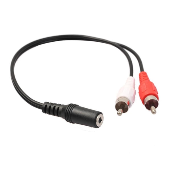 Kop 3 5mm Stereo Female To 2 Rca Male Jack Adapter Aux Audio Y Split Fyndiq