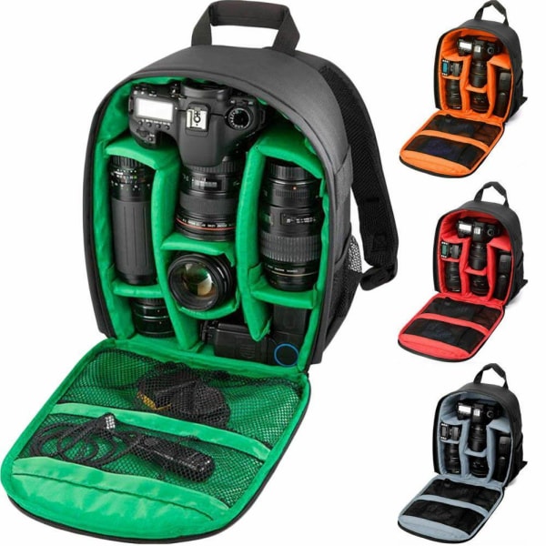 Dslr Outdoor Waterproof Camera Bag Double Shoulder Backpack For D