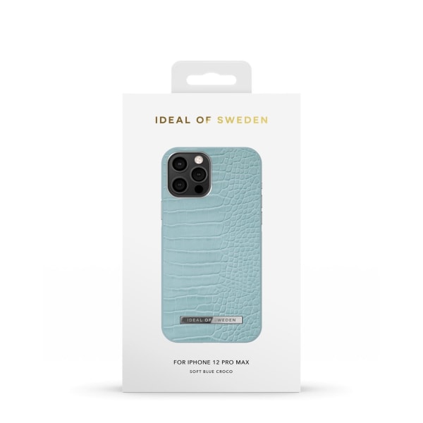 IDEAL OF SWEDEN Atelier Case Iphone 12 Pro Max Soft Blue Croco