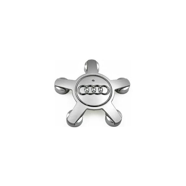 Audi 135mm Navkapsler Sett med 4, Sølv - Modell 4F0601165N