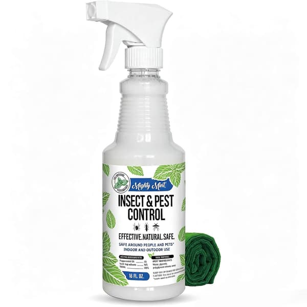 Naturlig pebermynte insektafskrækkende spray, plantebaseret skadedyrsafvisende middel indendørs og udendørs