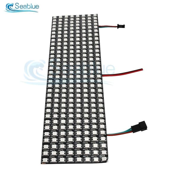 1 stk Ws2812b Rgb Led Digital Fleksibel Individuelt Adresserbart Panel Lysstripe Ws2812 8x8 16x16 8x32 Modul Matriks Skjerm Dc5v