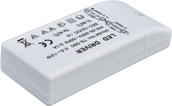 Sylvania Led Himmennettävä Driver Gu5.3 12V Led-ohjain Abs Led-ohjain 12W 12V Dc 1A Muuntaja Led-lamppujen Ohjain Teho Ac 85 265V