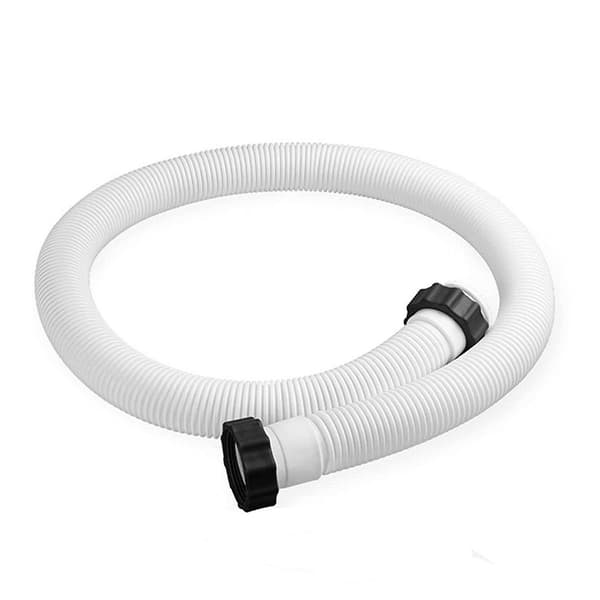 Strekkbar Korrugert Bassengslange med Klemmer Bassengfilterpumpe Erstatningsslange for INTEX Adapter