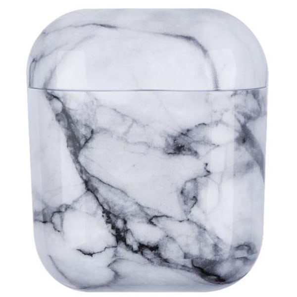 Airpods Marble Case Cover Protective Black 1/2